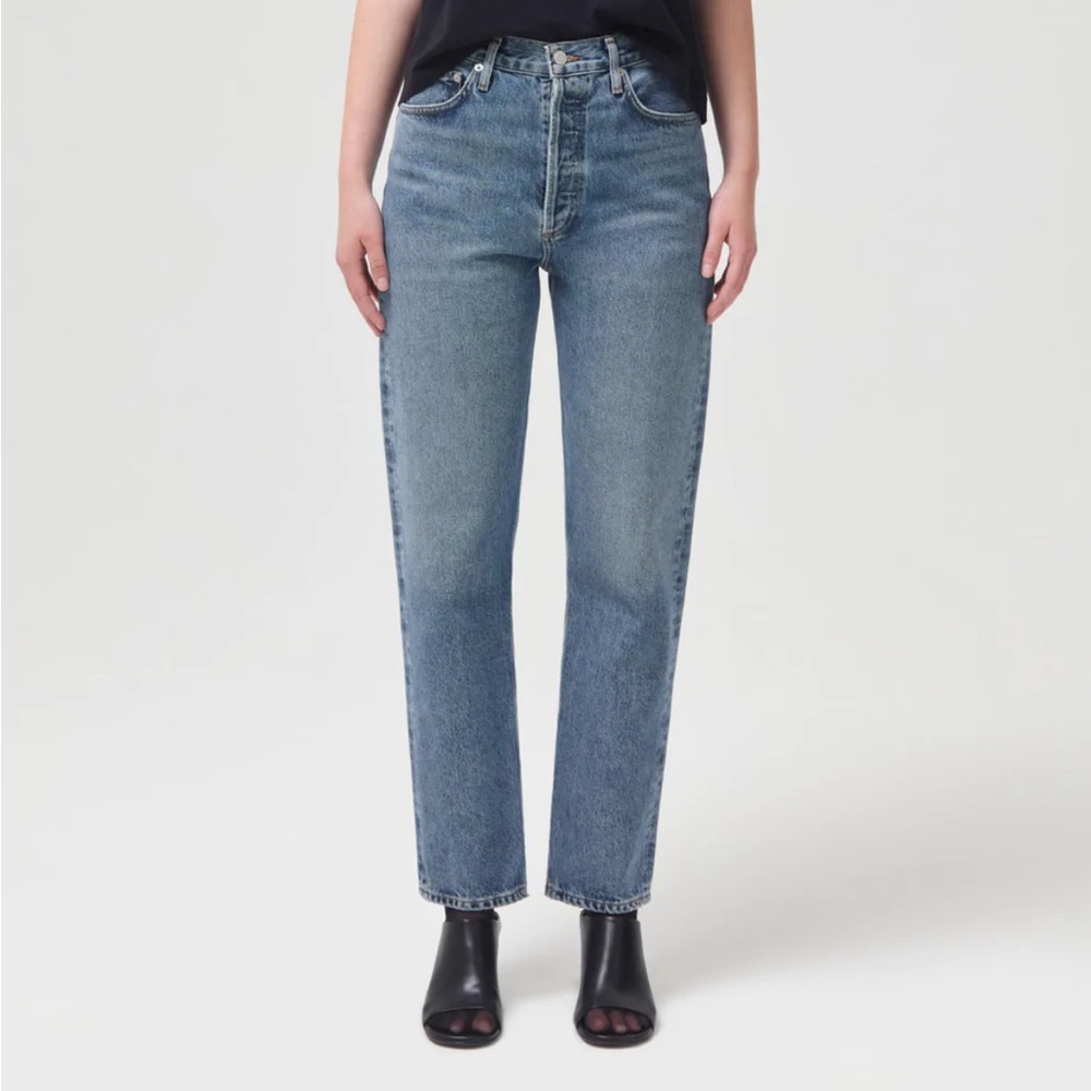 NWOT Agolde 90's Pinch Waist High Rise Straight Jeans in Navigate